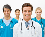 Healthcare team of medical professionals